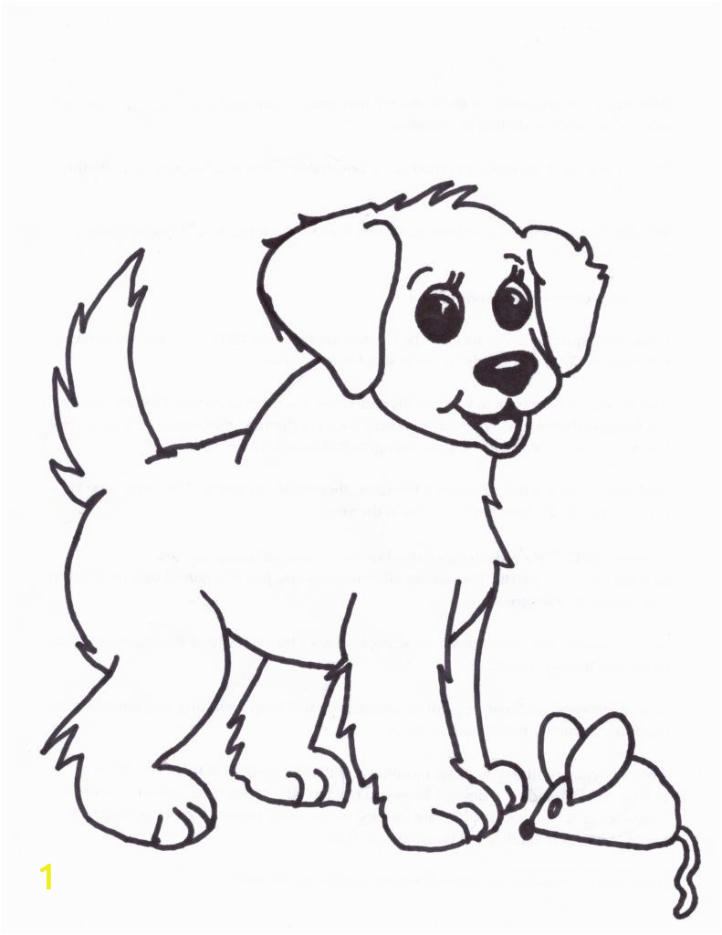 golden retriever puppy coloring pages