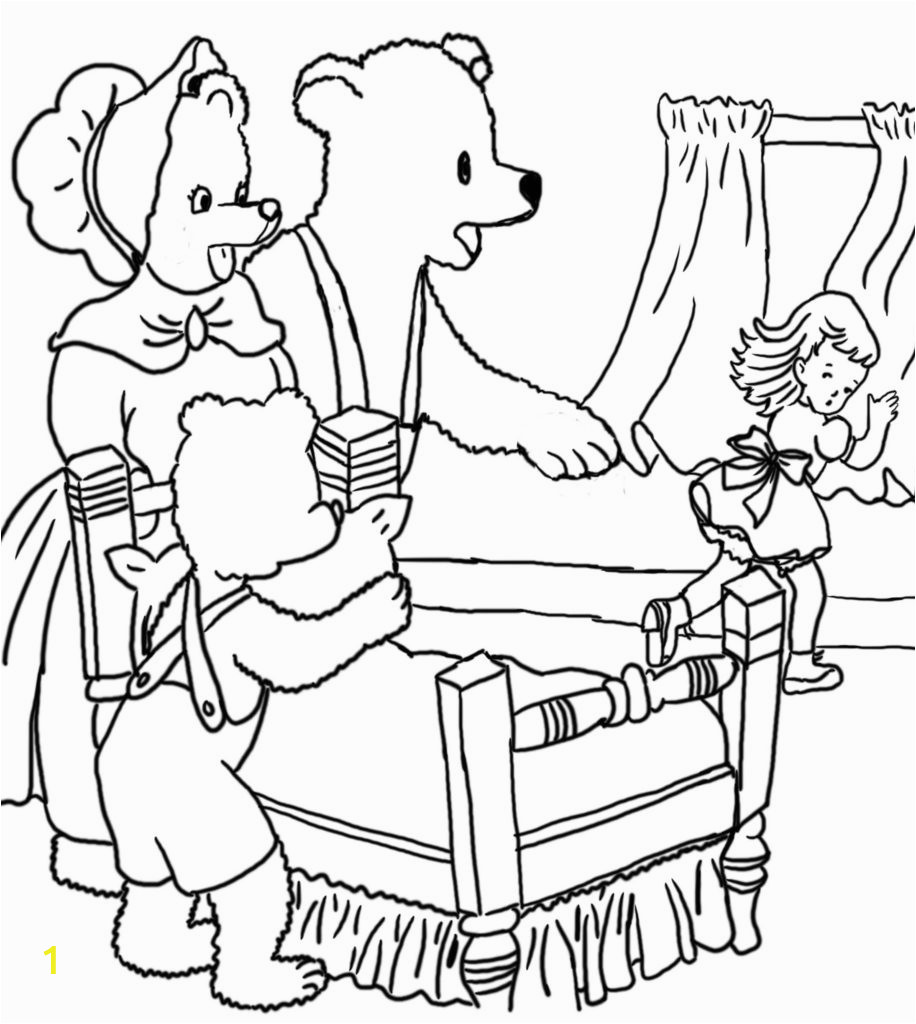 goldilocks puppet coloring pages sketch templates