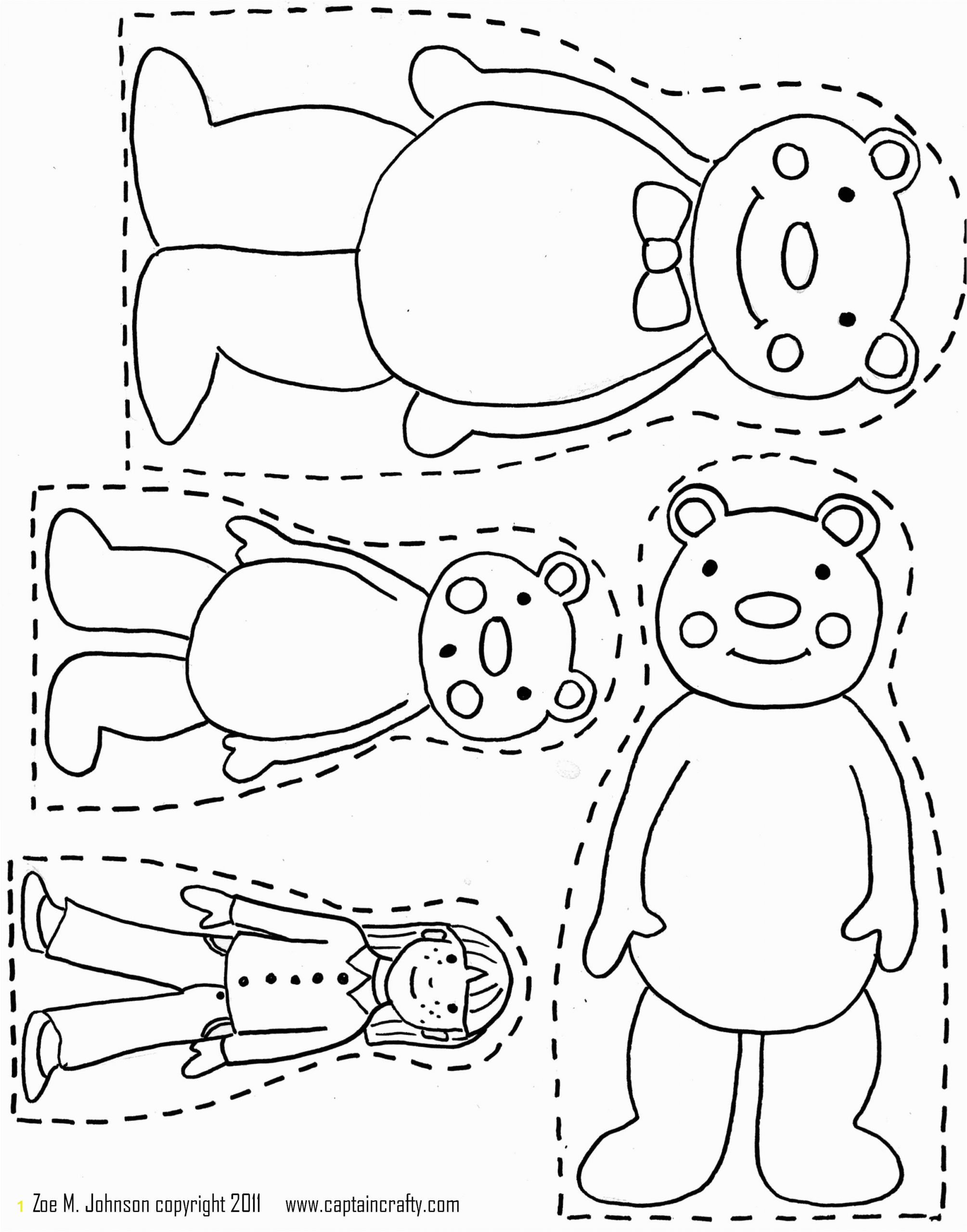 Goldilocks and the Three Bears Coloring Pages Preschool Printables Archive the Handmade Adventures Of Captain