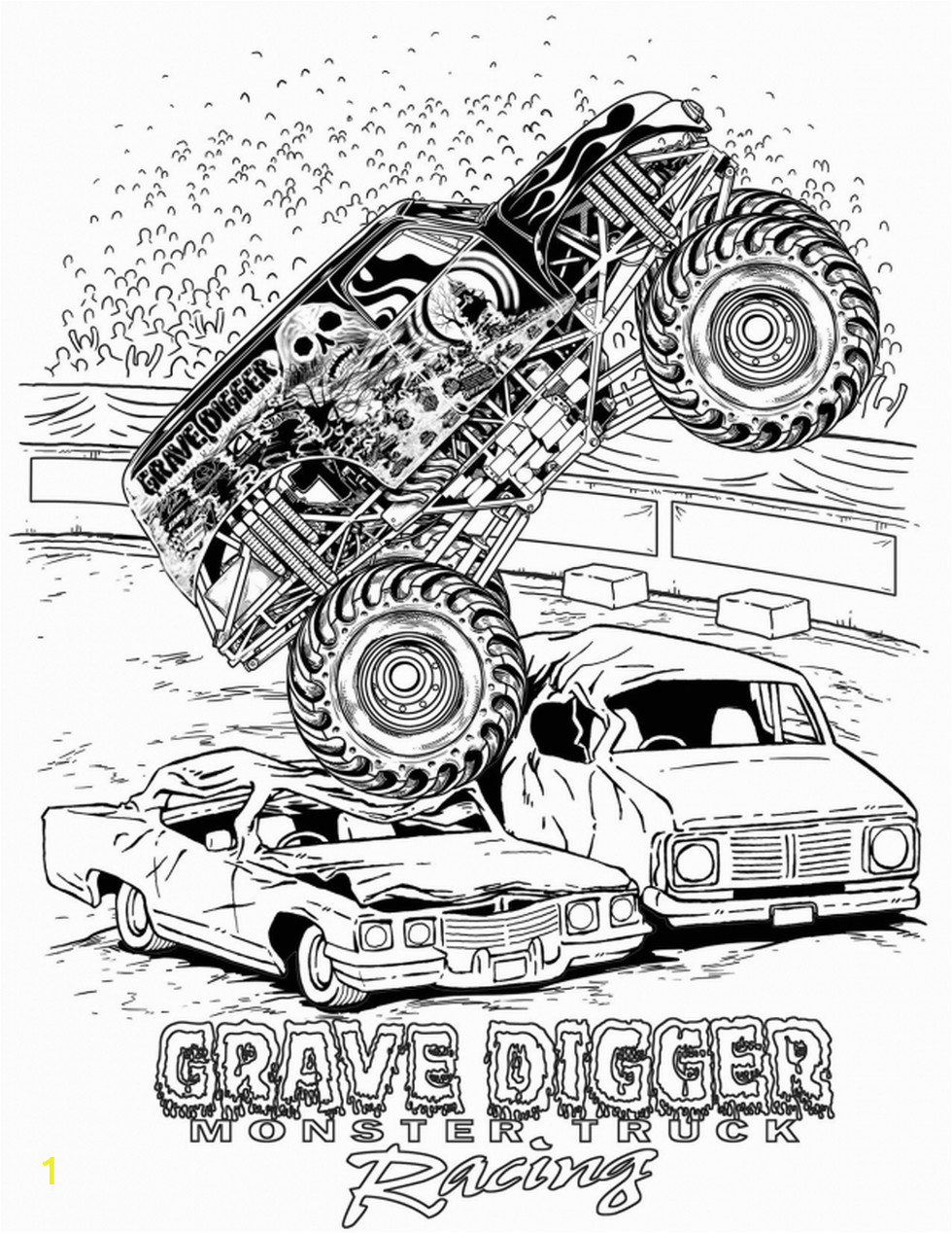 Grave Digger Monster Truck Coloring Pages Get This Grave Digger Monster Truck Coloring Pages
