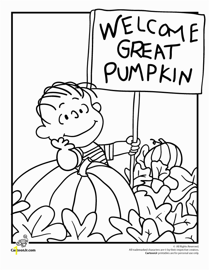 charlie brown halloween coloring