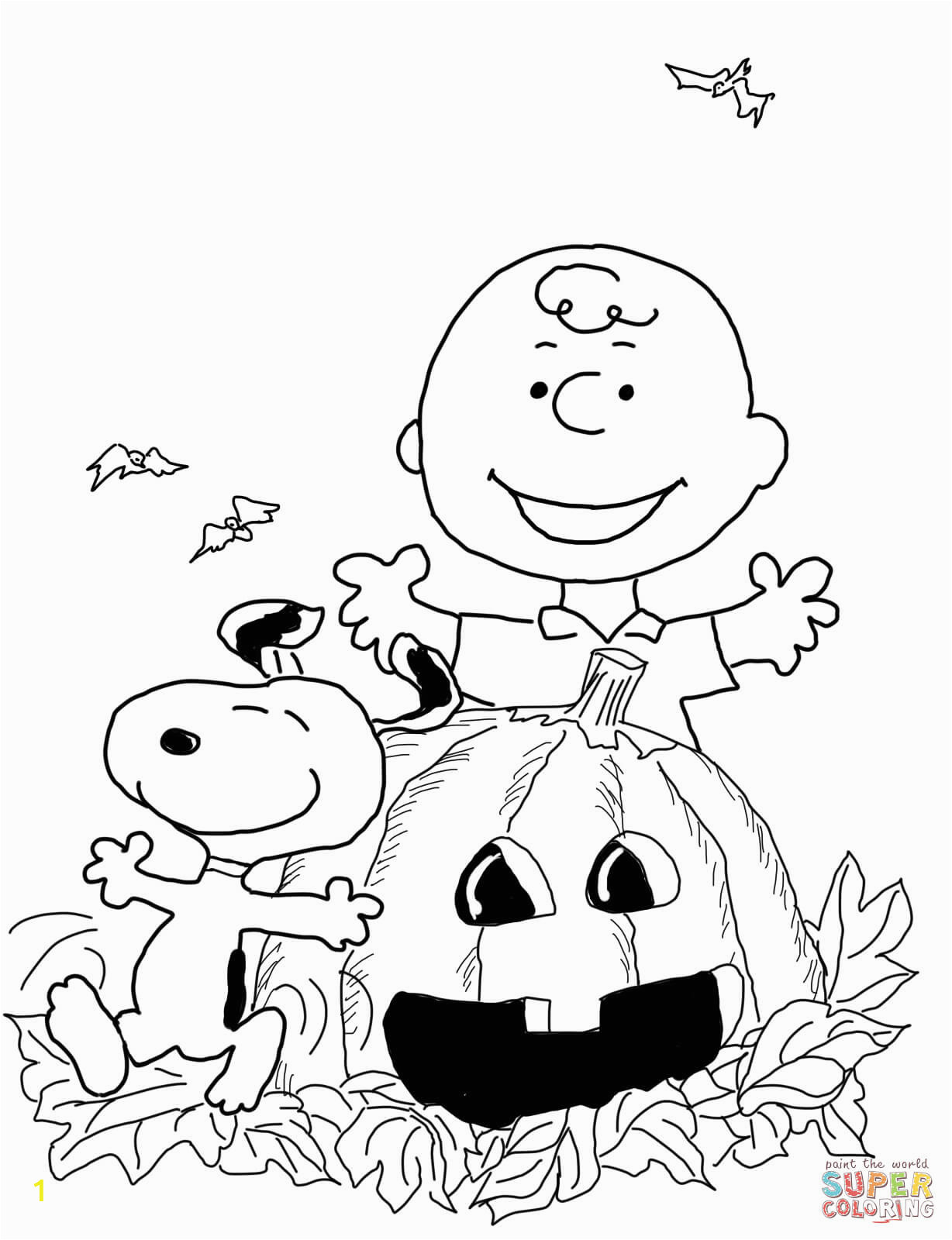 its the great pumpkin charlie brown coloring pages