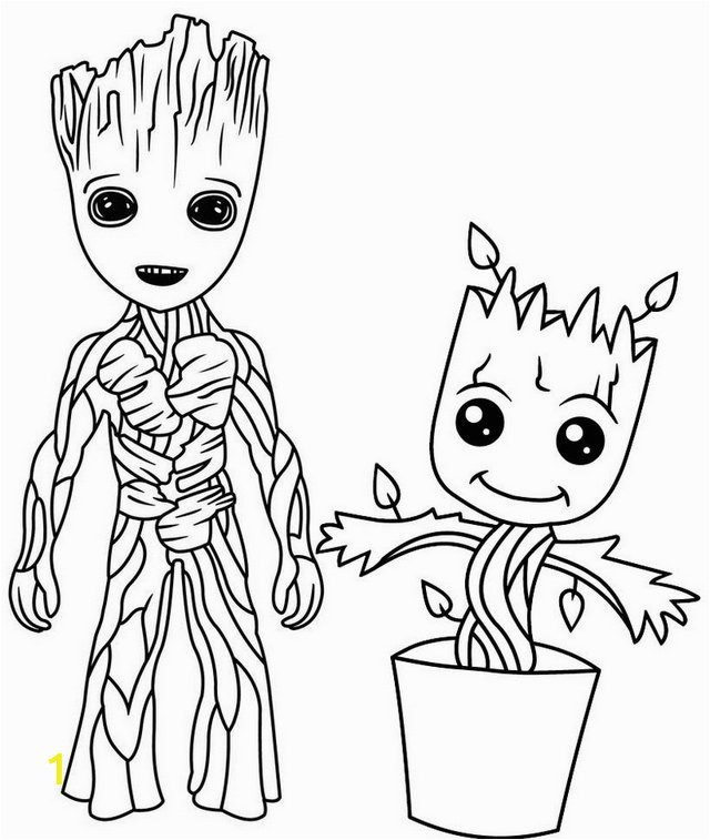 7 fun groot coloring pages for marvel fans