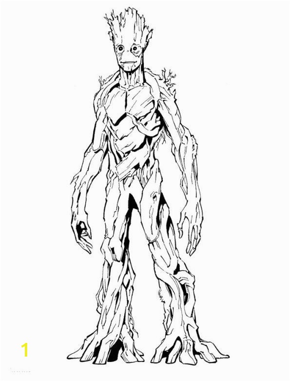 Guardians the Galaxy Groot Coloring Pages Coloring Page Guardians Of the Galaxy Groot