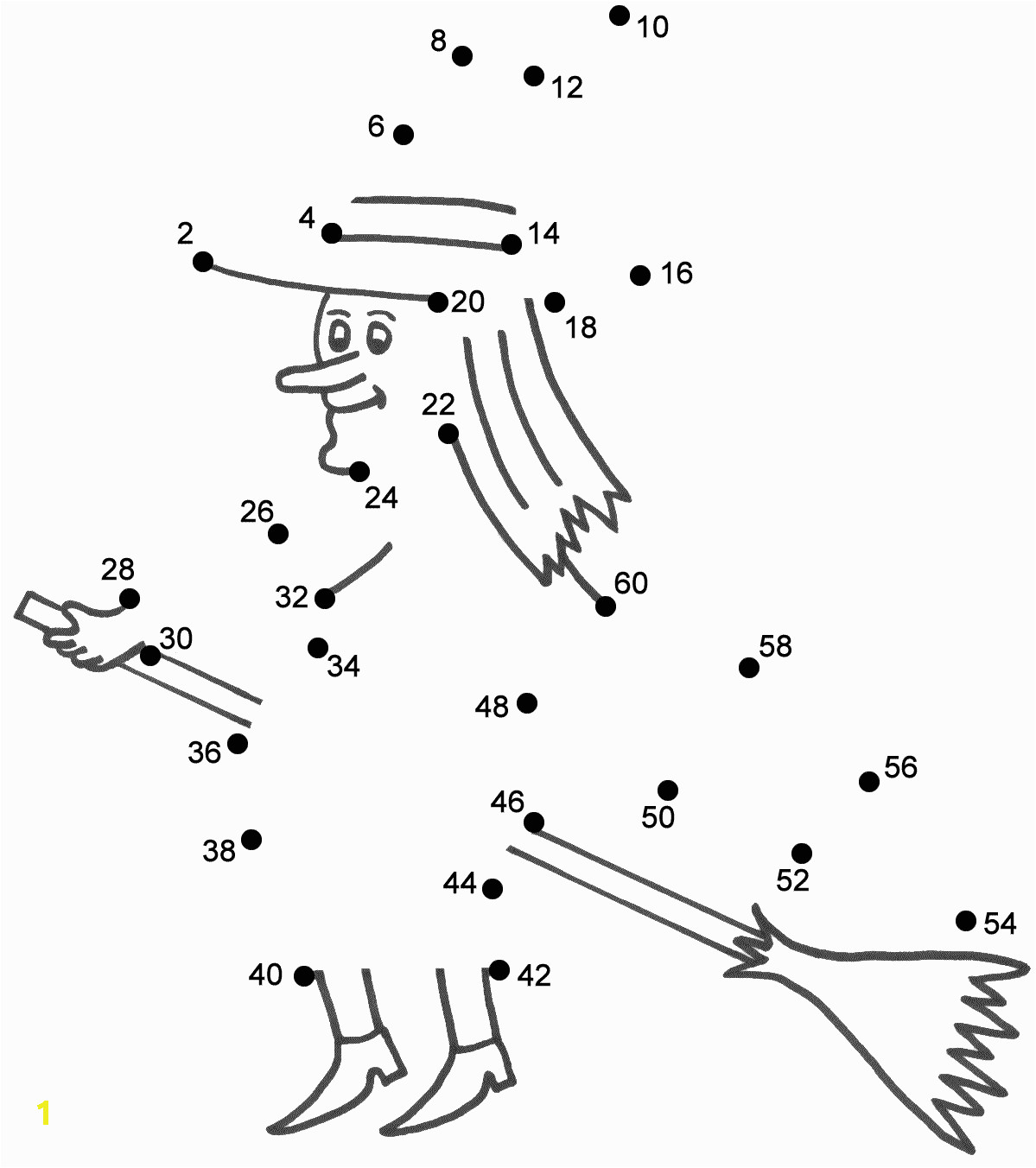 post halloween connect the dots worksheets