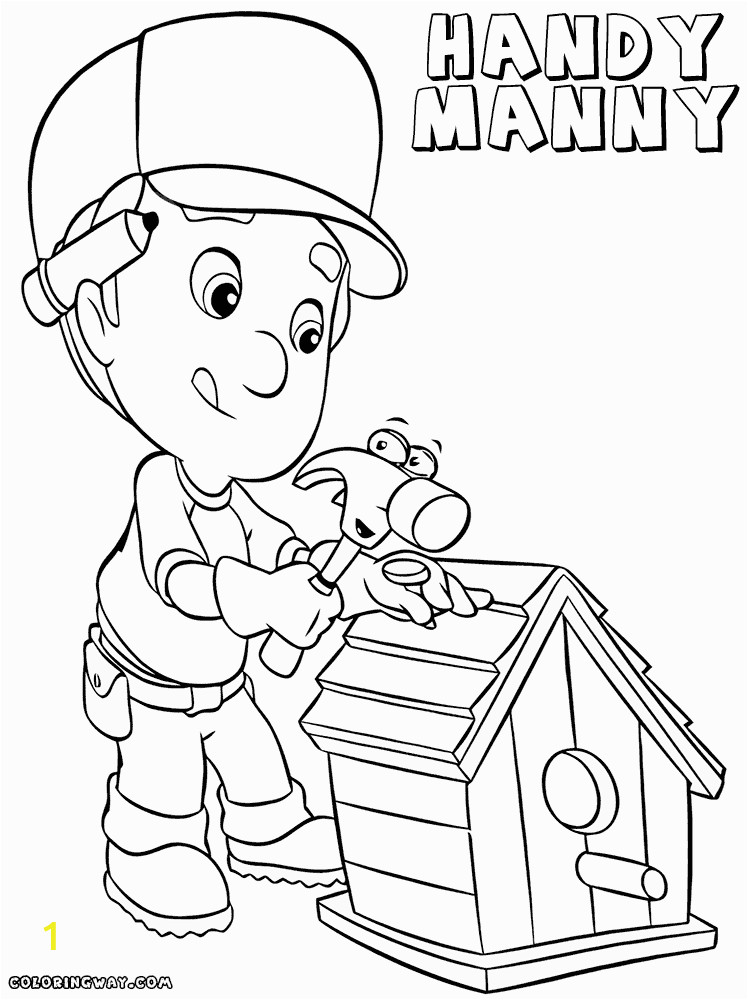 handy manny coloring pages