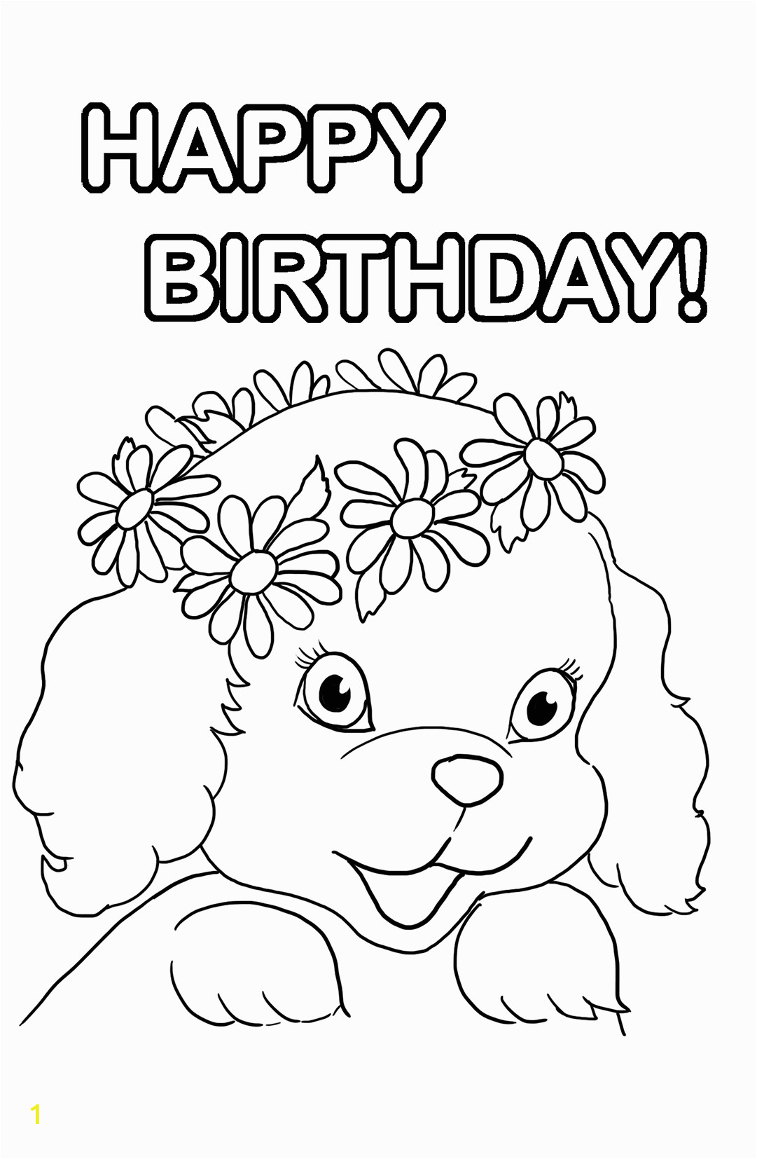 birthday girl coloring pages