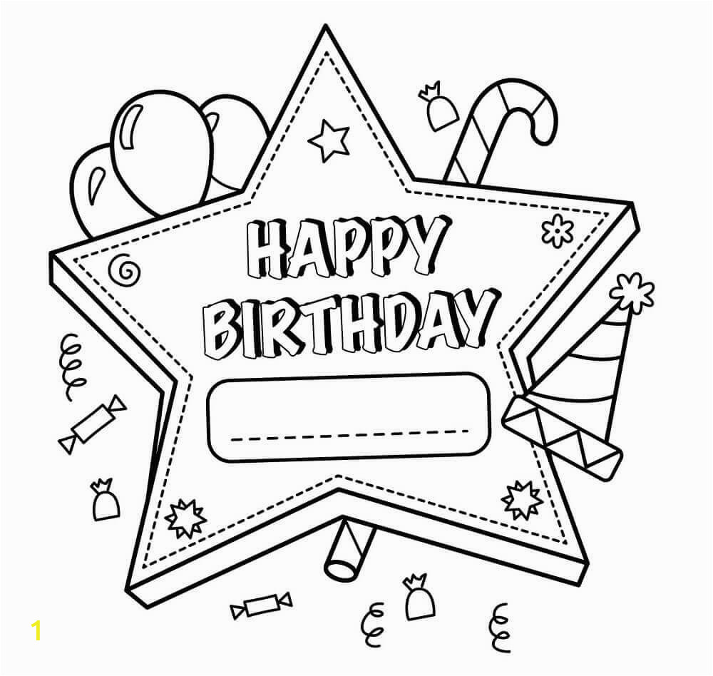 Happy Birthday Coloring Pages Printable Free 25 Free Printable Happy Birthday Coloring Pages