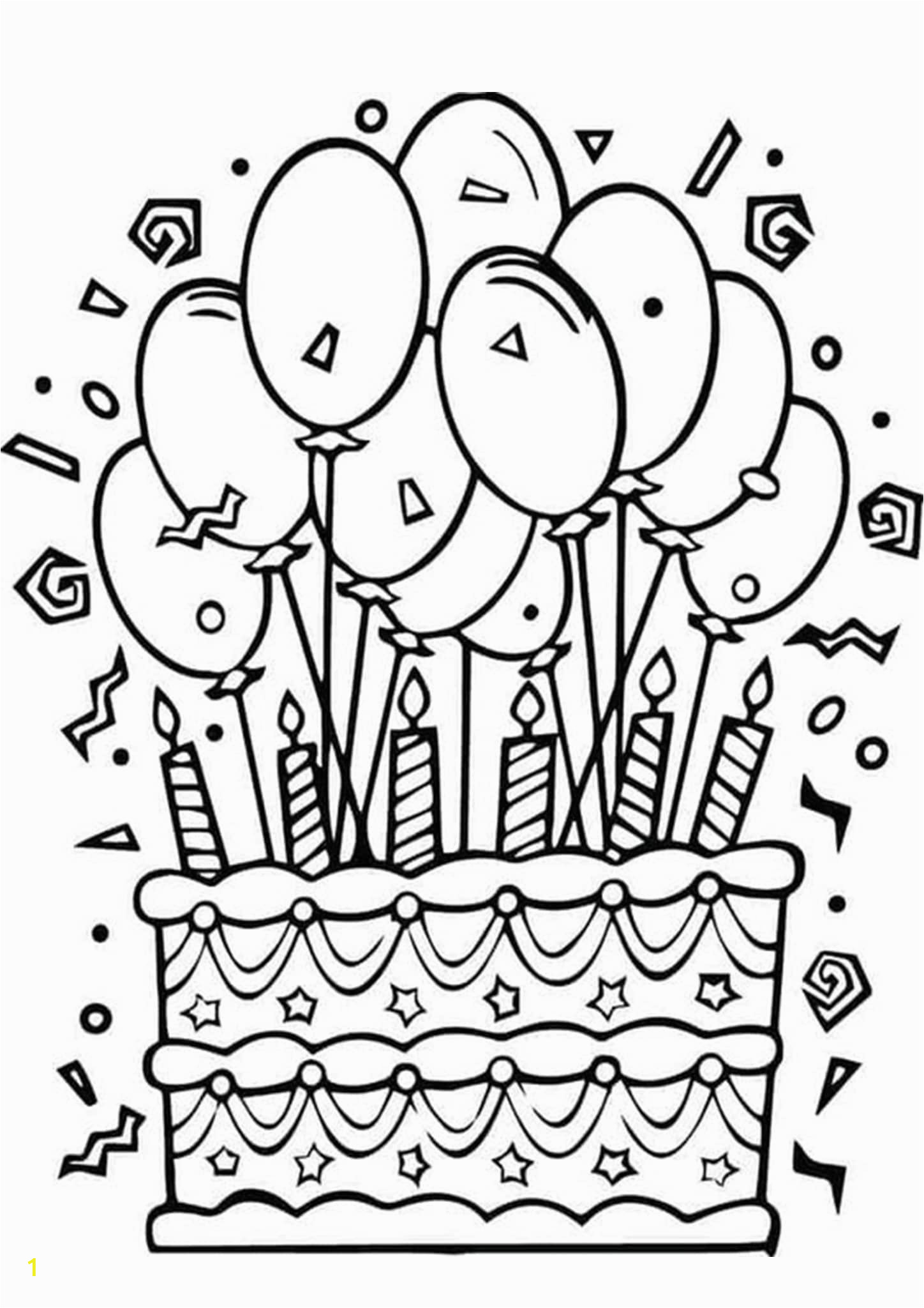 Happy Birthday Coloring Pages Printable Free Free & Easy to Print Happy Birthday Coloring Pages Tulamama