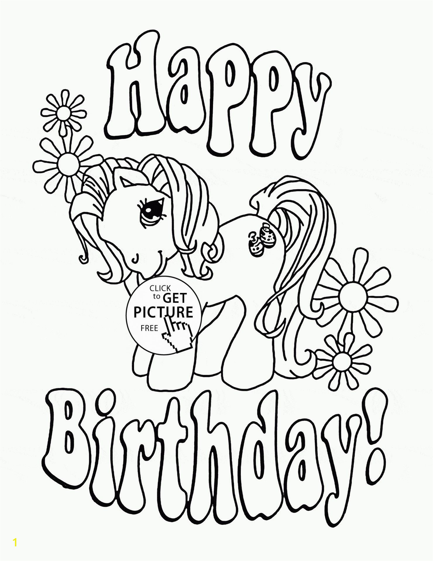 Happy Birthday Coloring Pages Printable Free Printable Unicorn Coloring Pages Ideas for Kids