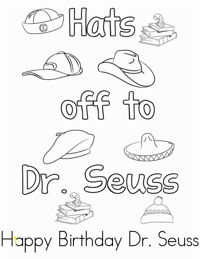 happy birthday dr seuss pages sketch templates