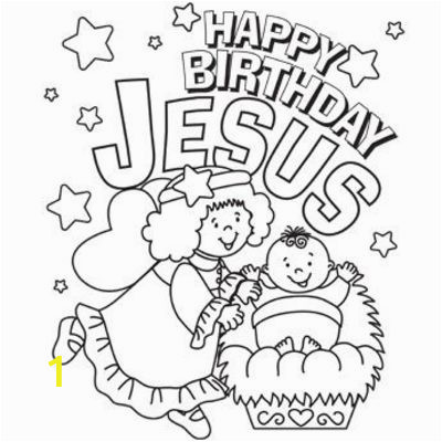 happy birthday jesus coloring page