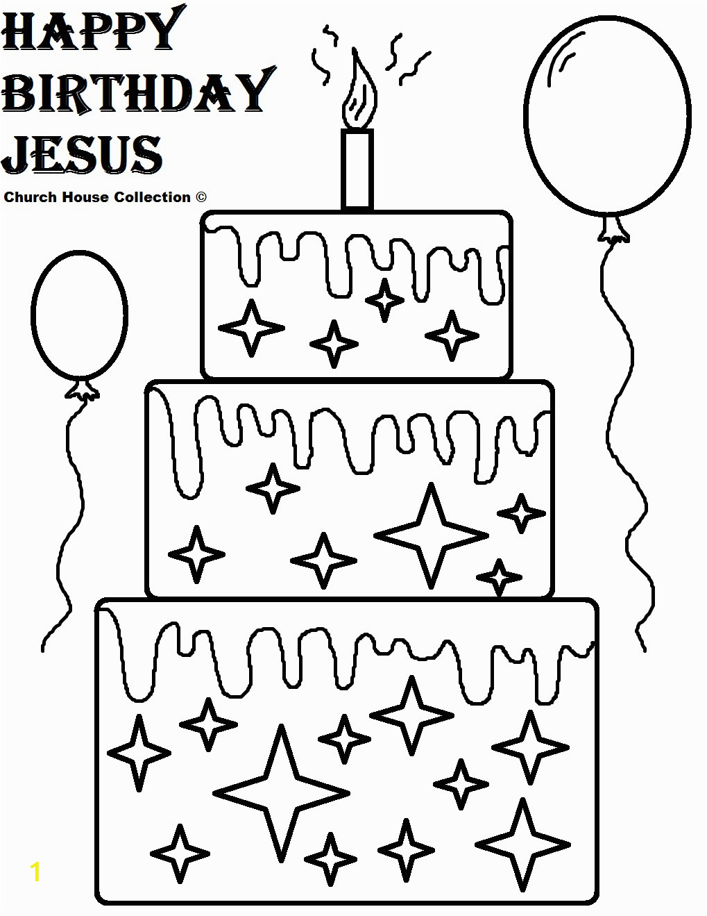 happy birthday jesus coloring pages