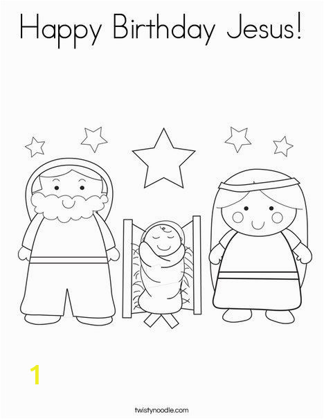 Happy Birthday Jesus Printable Coloring Pages Happy Birthday Jesus Coloring Page