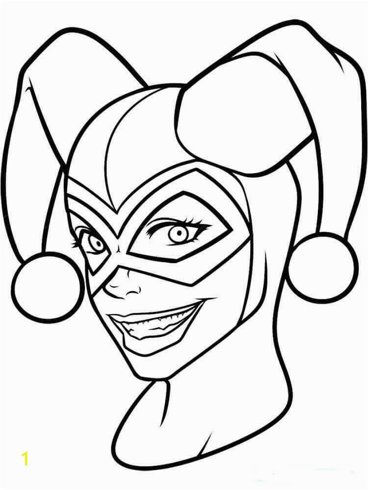 harley quinn coloring pages