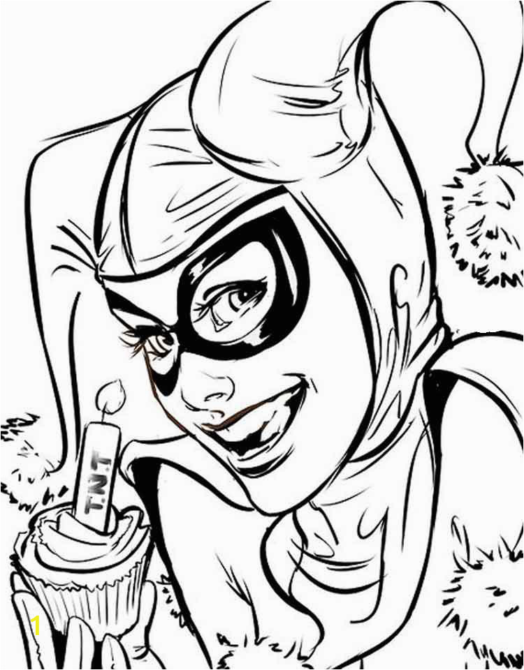 harley quinn coloring pages