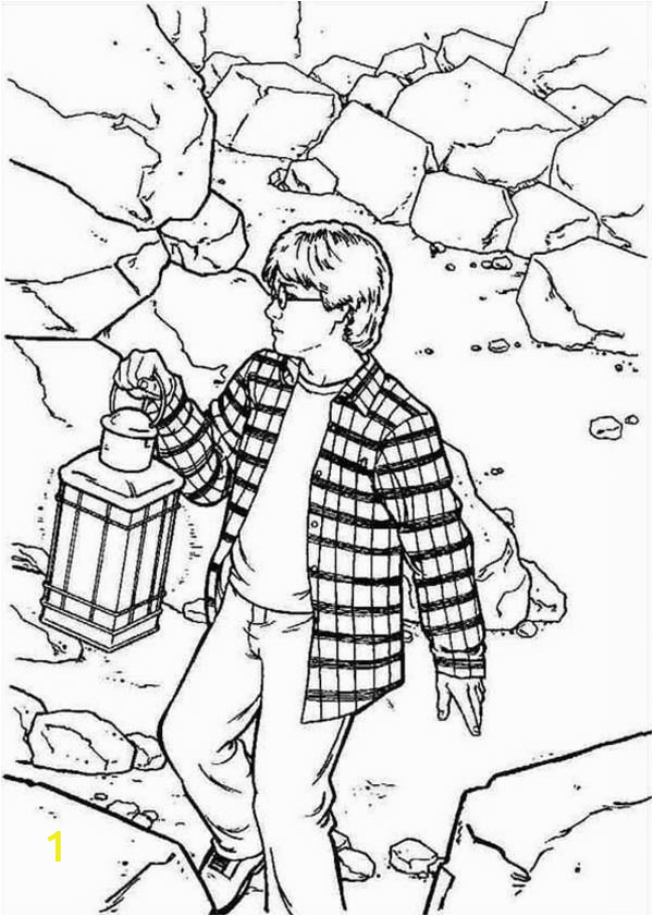 harry potter inside chamber of secret coloring page