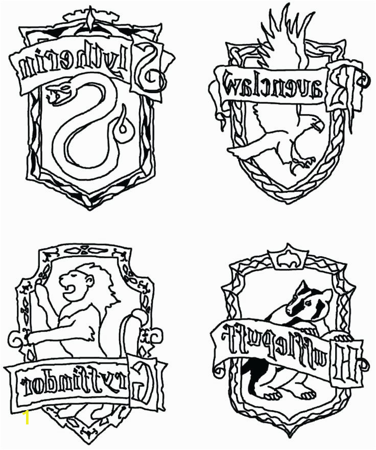 harry potter house coloring pages