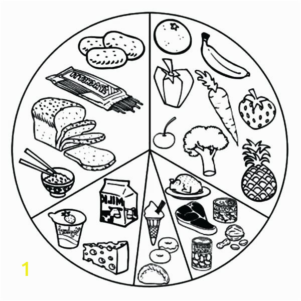 unhealthy food coloring pages