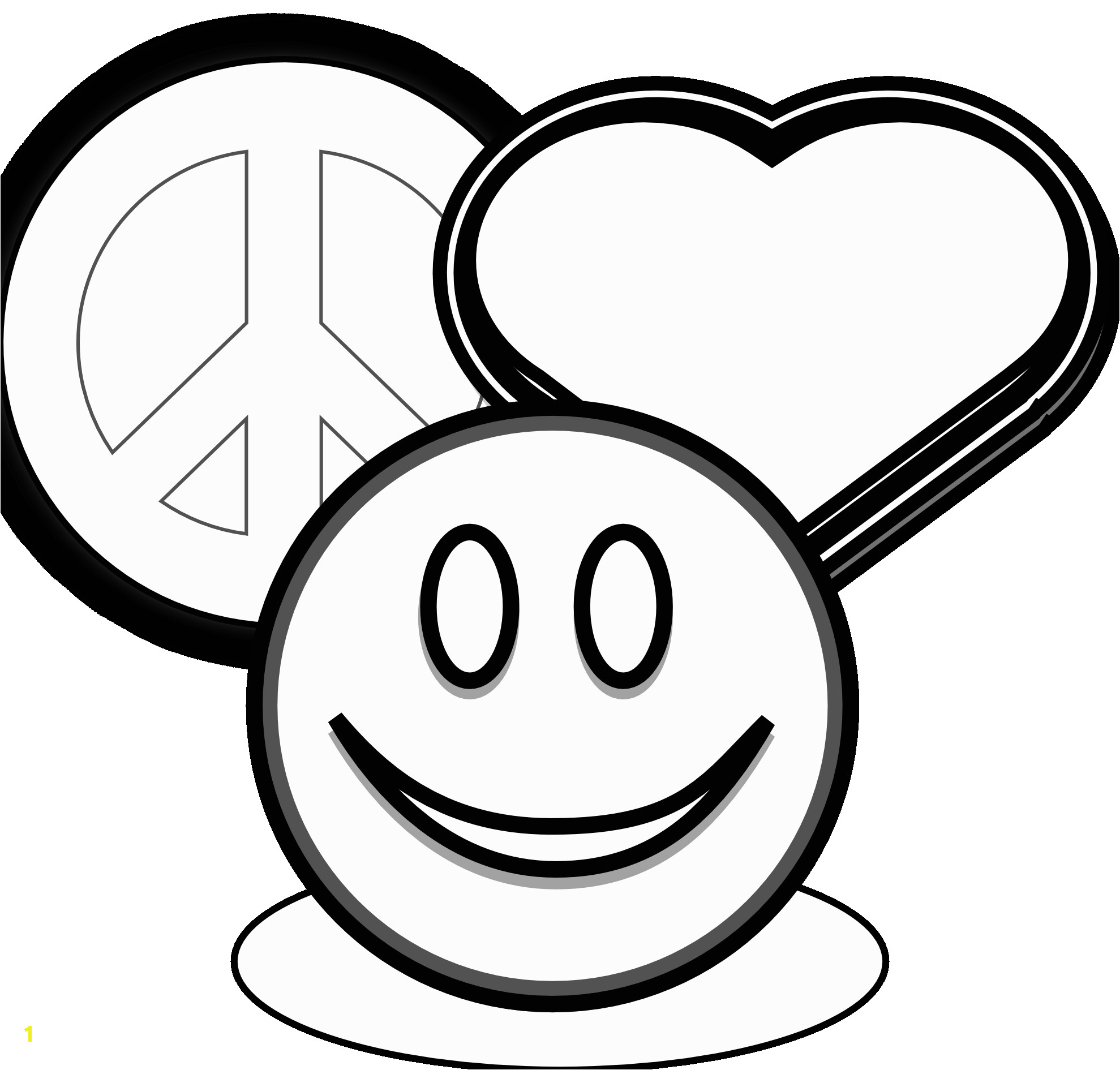 coloring pages of peace signs and hearts clip art peace love and 1tz4zg clipart 1045