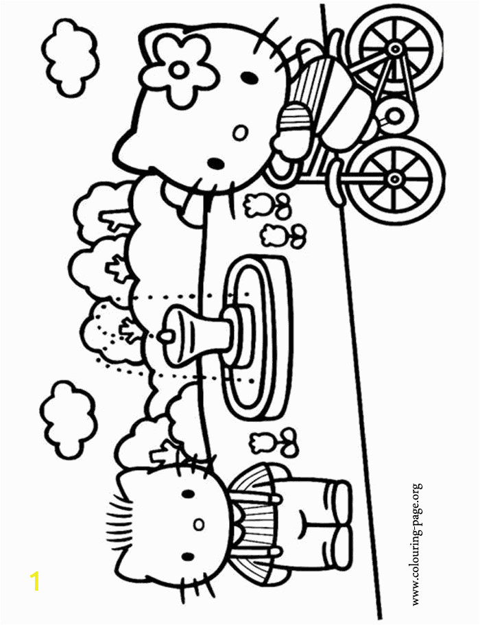 Hello Kitty and Dear Daniel Coloring Pages Hello Kitty Hello Kitty and Her Boyfriend Dear Daniel