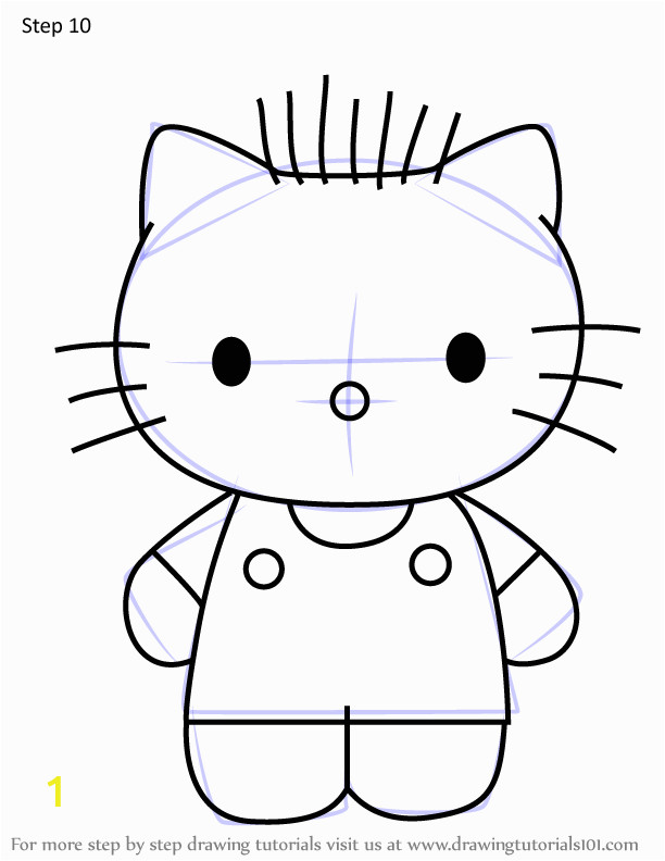 how to draw dear daniel from hello kitty step by step