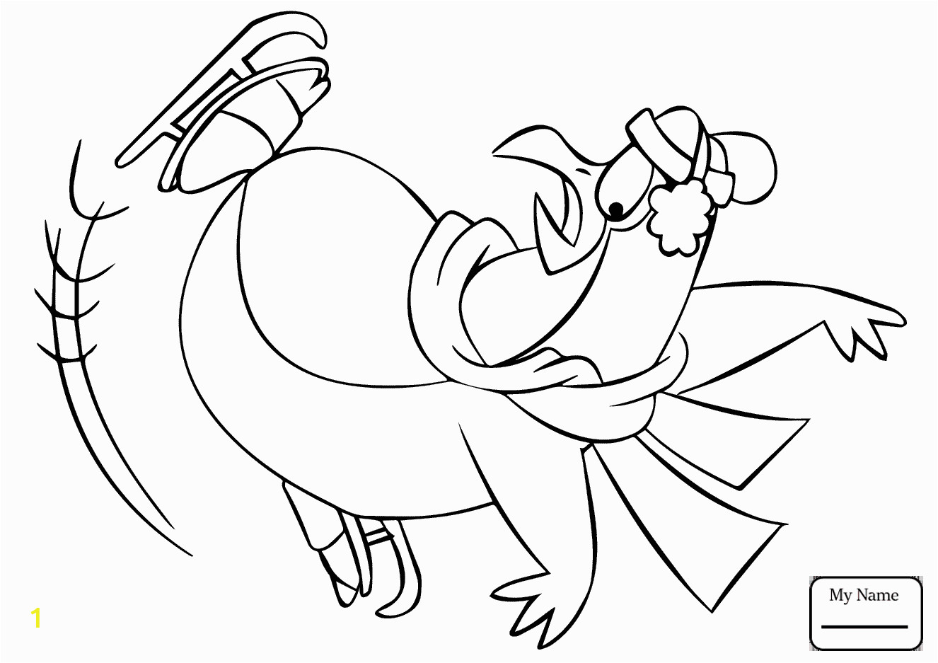 figure skating coloring pages