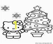 hello kitty christmas ice skating printable coloring pages book 9972
