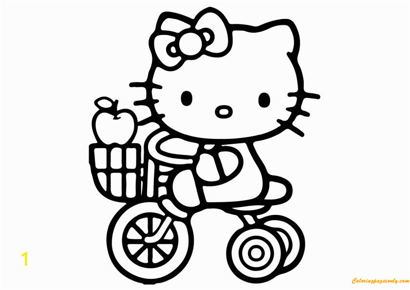 hello kitty st patricks day coloring