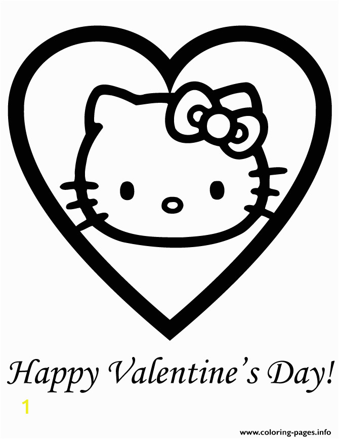 hello kitty s valentines dayb48a printable coloring pages book 7179