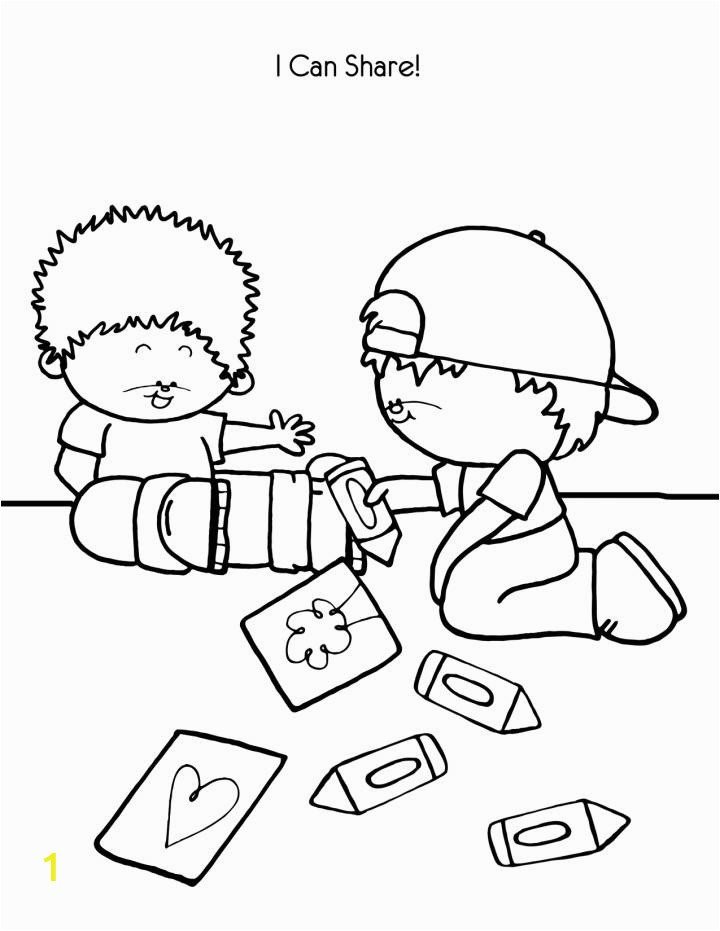 children helping others coloring pages