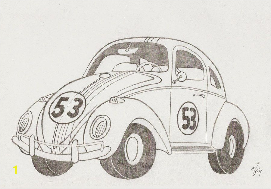 Herbie the Love Bug Coloring Pages Herbie the Love Bug by Zombiegoon On Deviantart