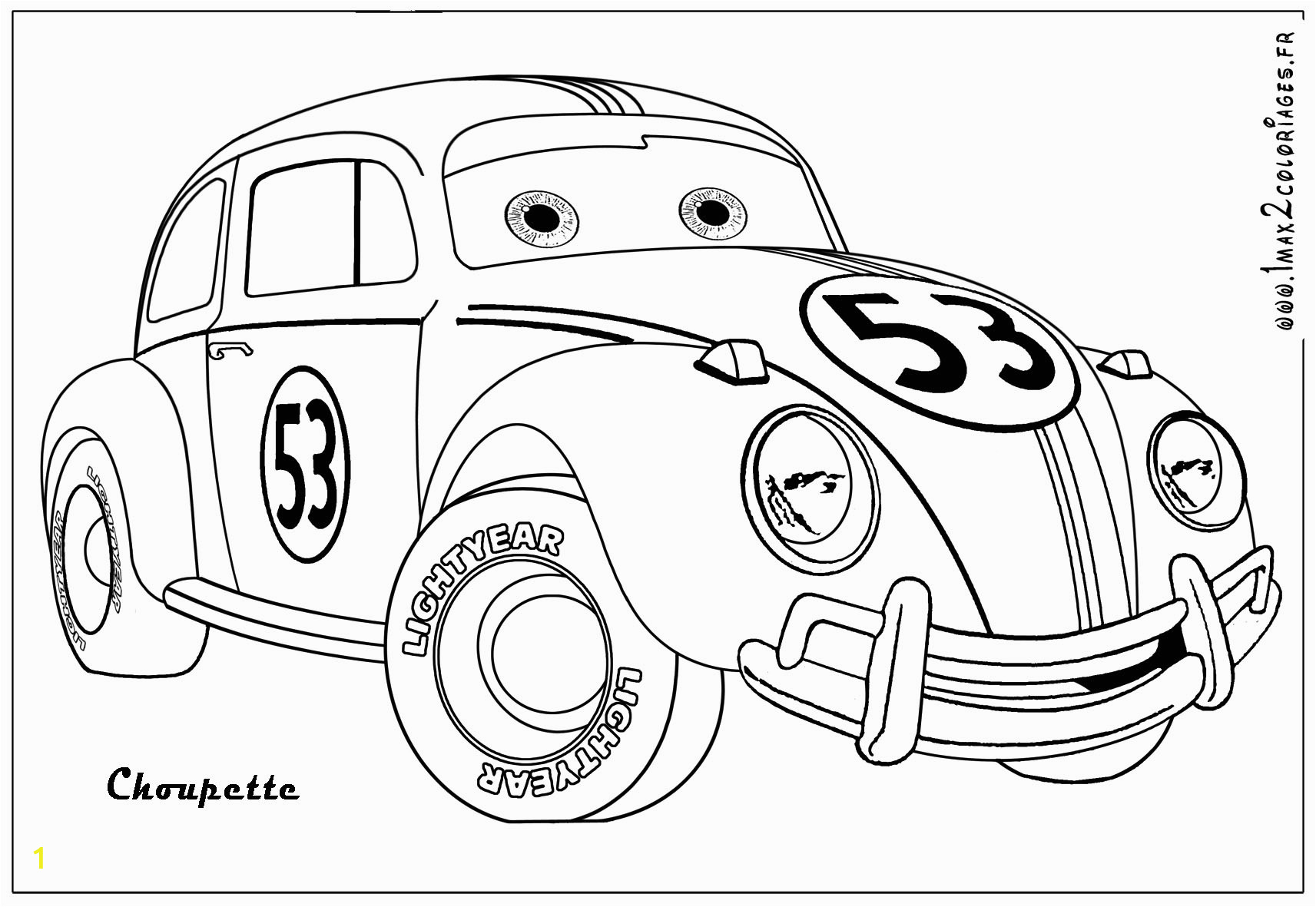 love bug herbie the movie coloring page sketch templates