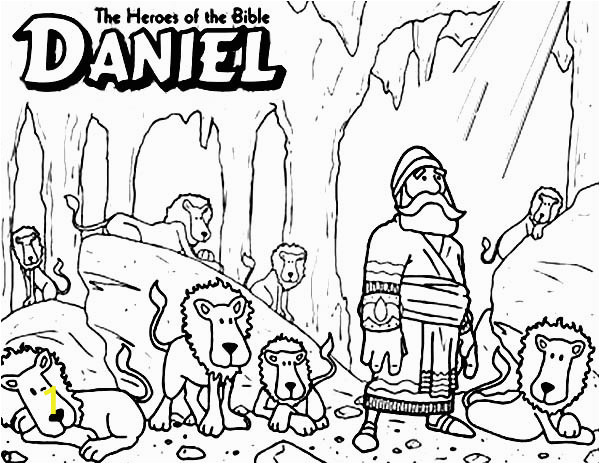 daniel the bible heroes coloring page