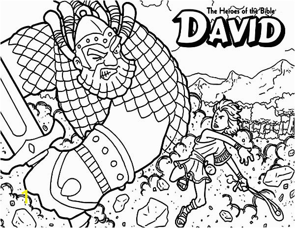 david the bible heroes coloring page