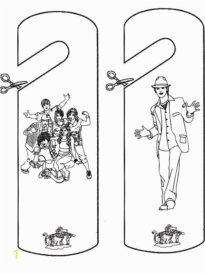free printable high school musical coloring pages