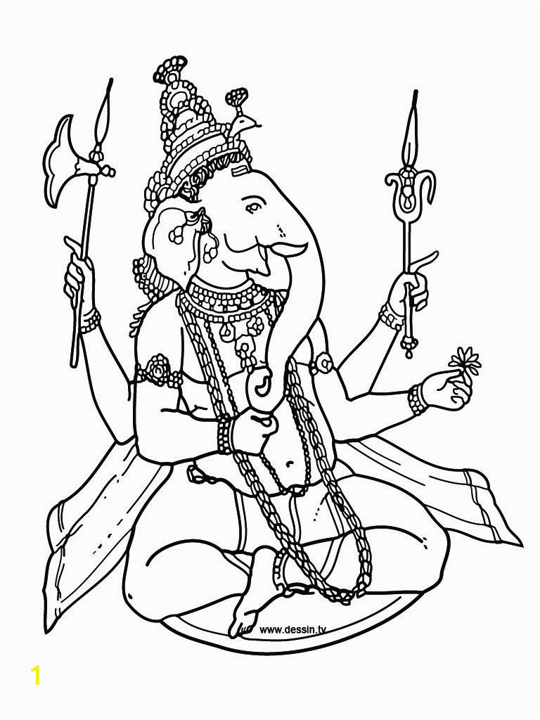 Hindu Gods and Goddesses Coloring Pages Coloring Pages Hindu Gods Ganesha Drawings