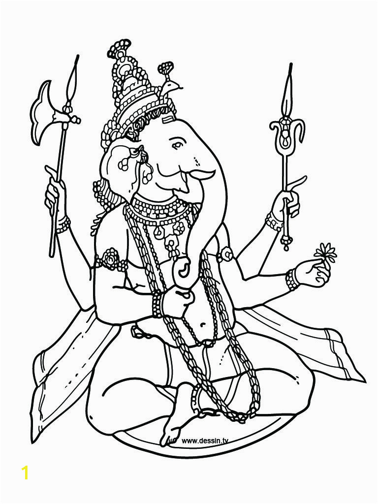 Hindu Gods And Goddesses Coloring Pages Sketch Coloring Page