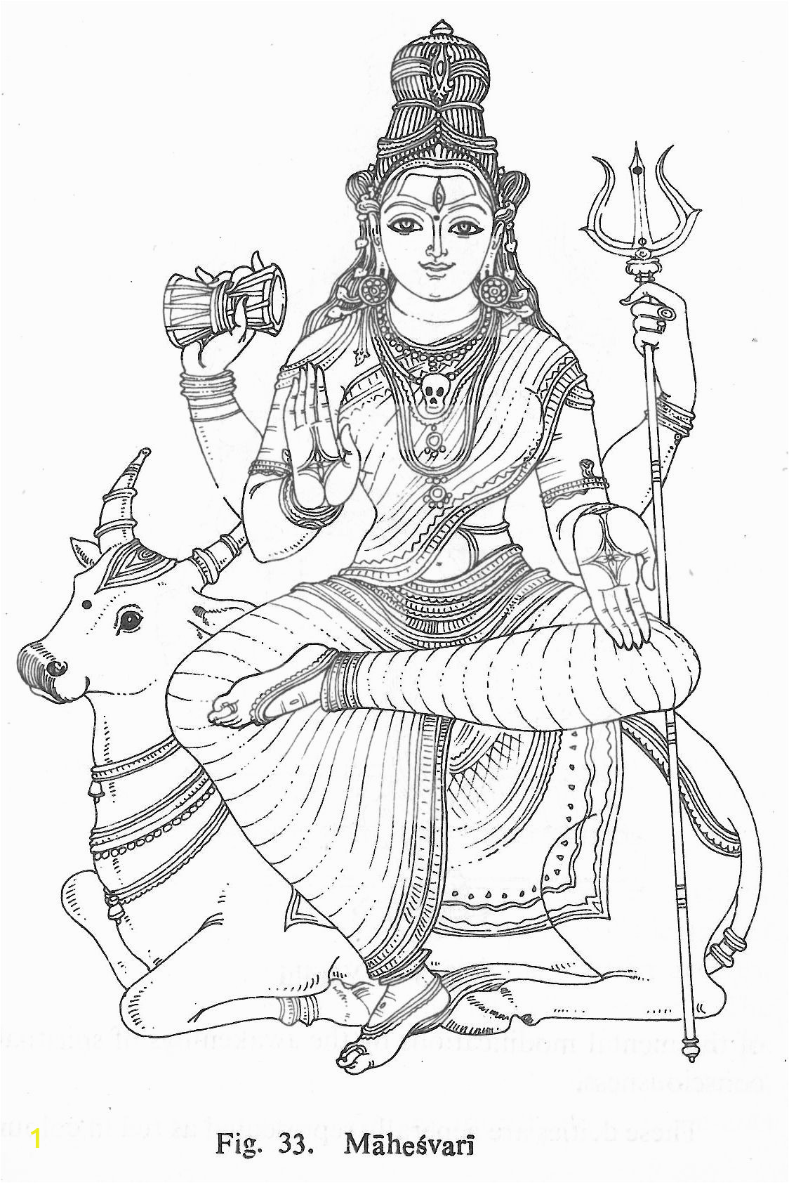 hindu gods pencil sketch templates