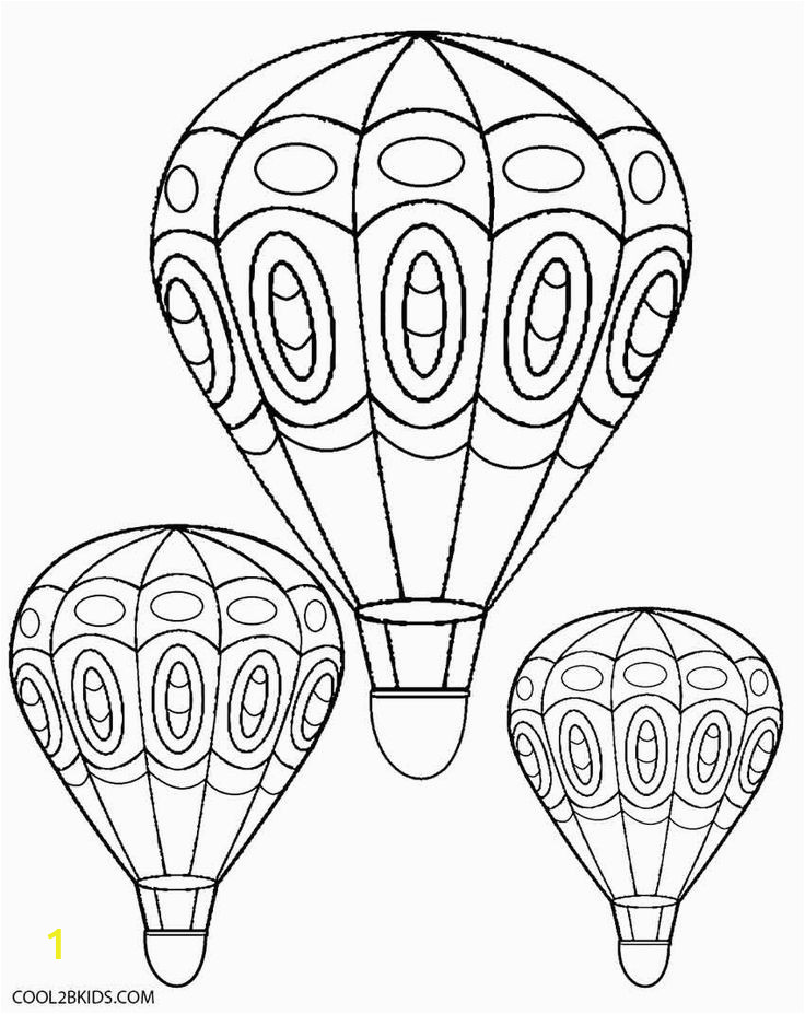 hot air balloon coloring pages for adult