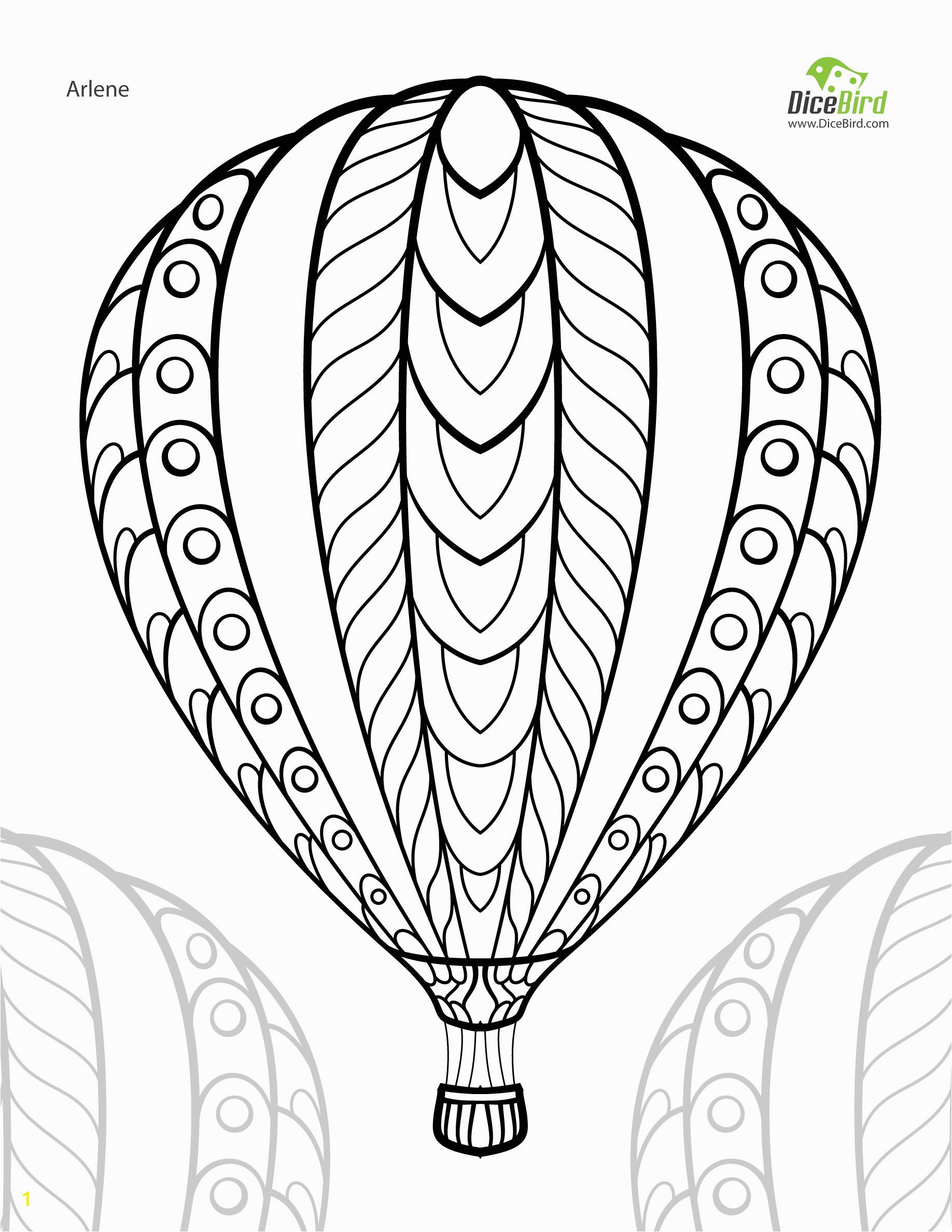 Hot Air Balloon Coloring Page for Adults Hot Air Balloon Coloring Pages for Adults – Learning How