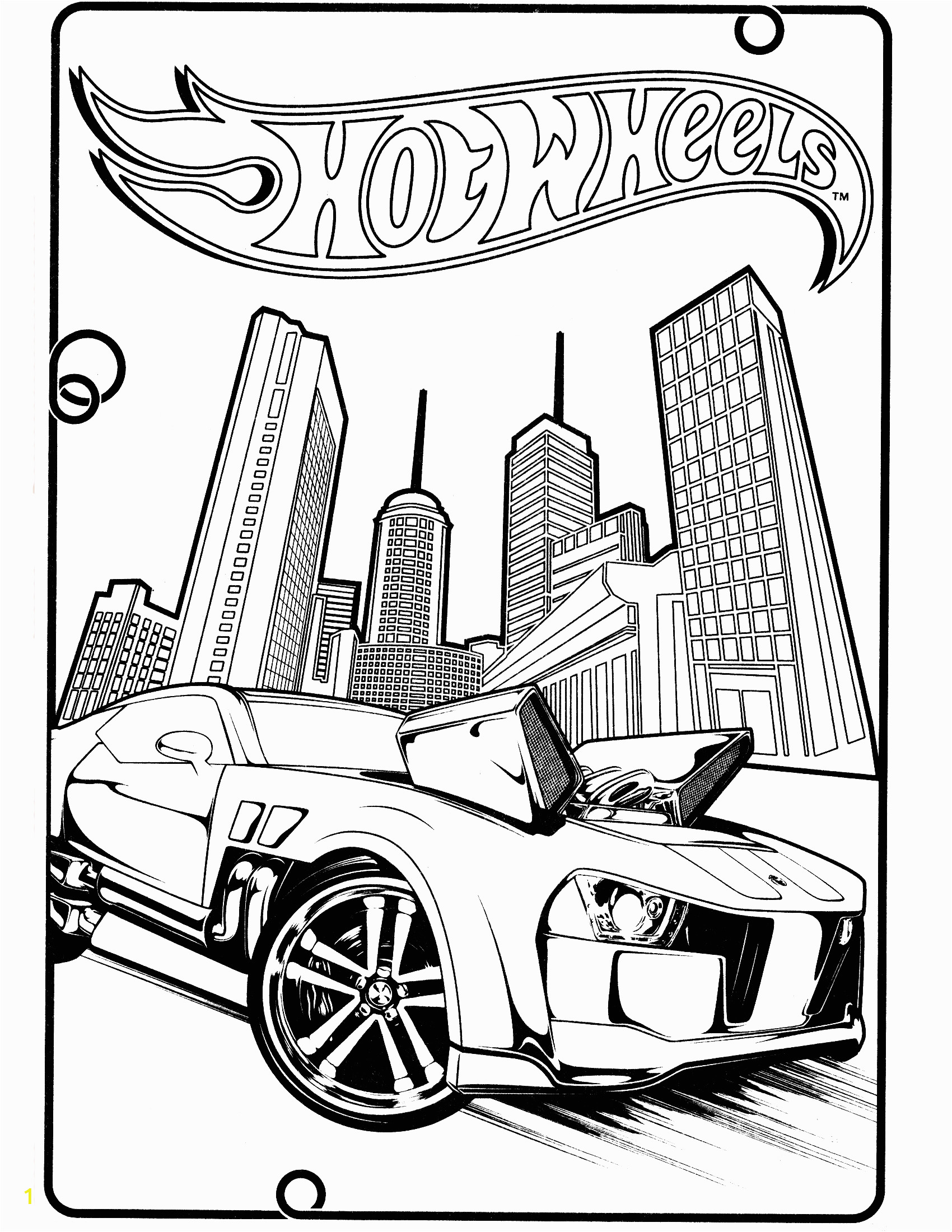 hot wheels coloring pages