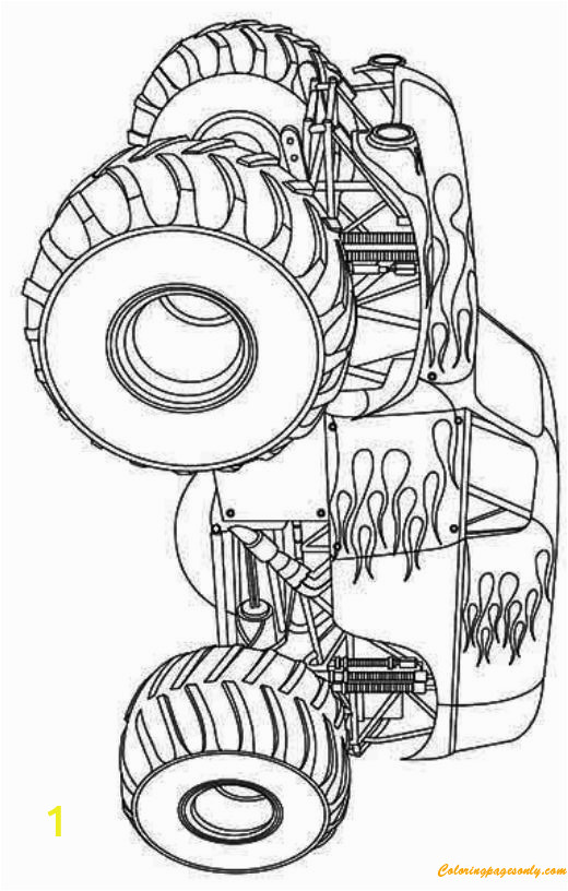 Hot Wheels Monster Trucks Coloring Pages Hot Wheels Monster Truck Coloring Page Free Coloring