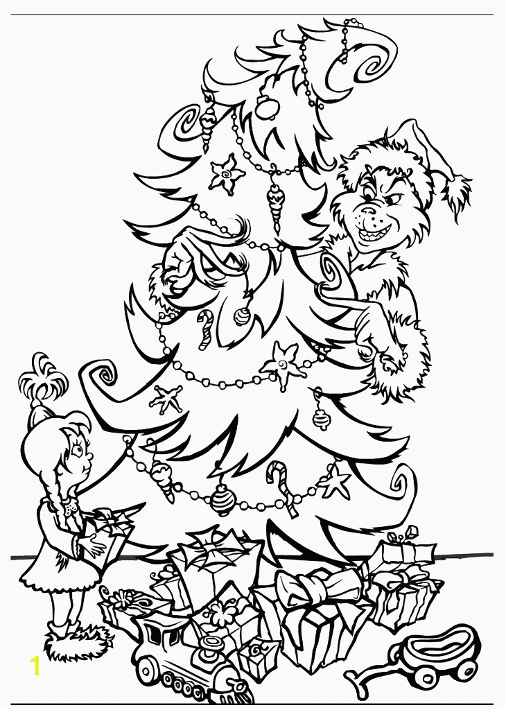 coloring pages grinch stole christmas