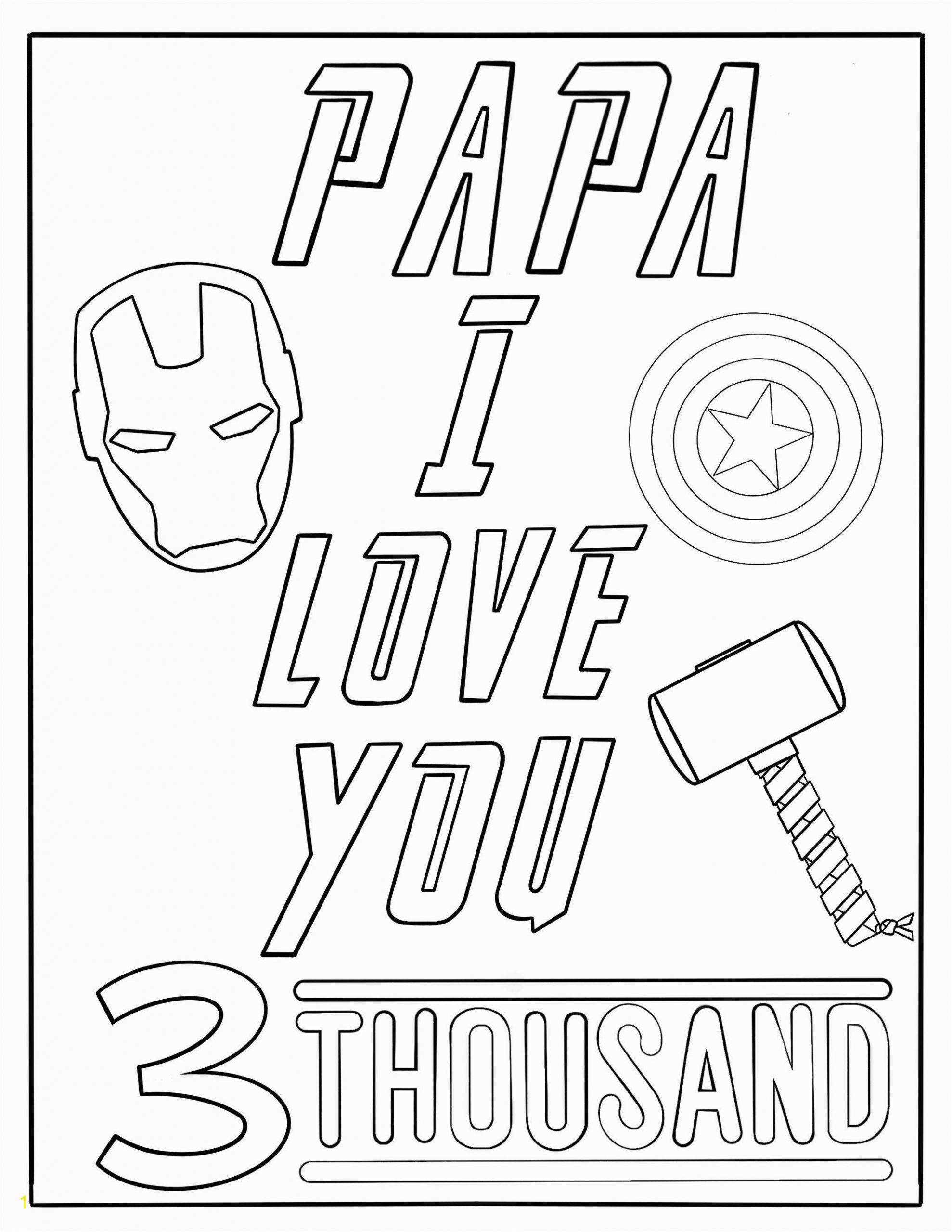 I Love You Papa Coloring Pages Coloring Page Papa I Love You 3 Thousand Instant Digital