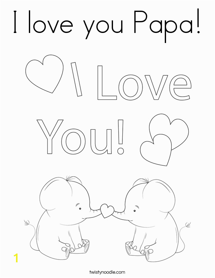 i love you papa 8 coloring page