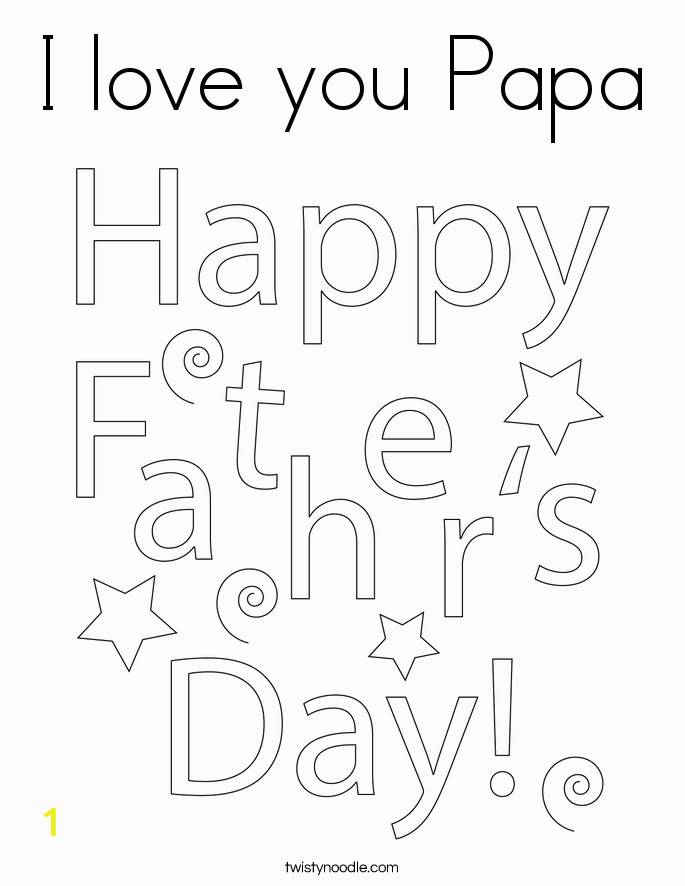 i love you papa 6 coloring page