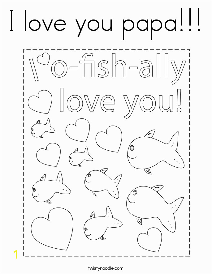 i love you papa 3 coloring page
