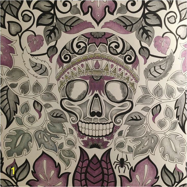 Inspirational Coloring Pages Adult Coloring Pages Jangle Charm Johnna Basford Magical Jungle Skull