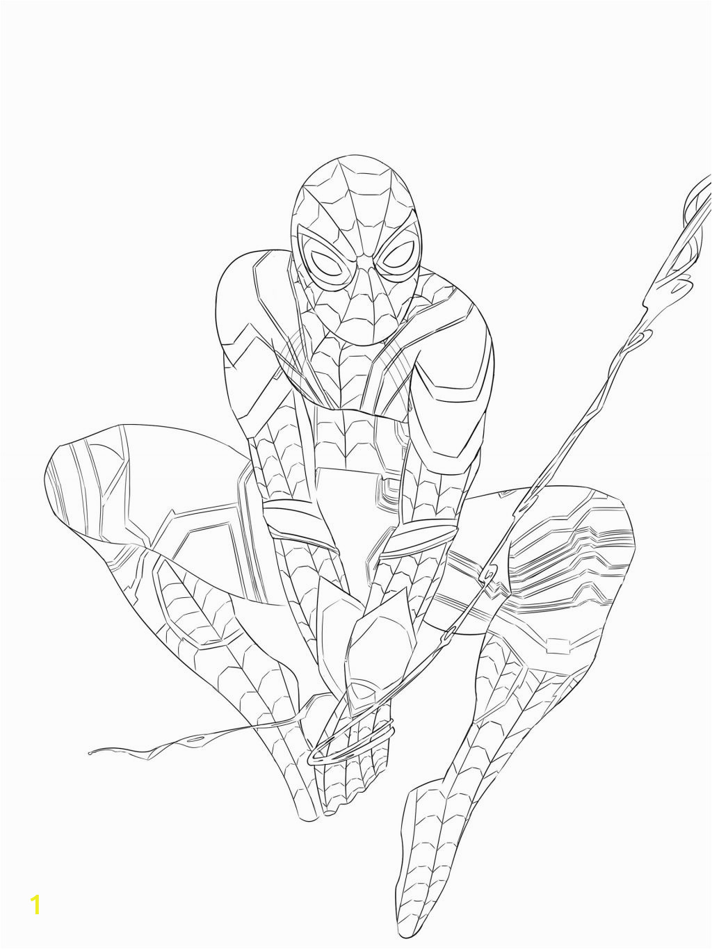 Iron Spider Coloring Pages Infinity War Iron Spider Coloring Pages Coloring Home
